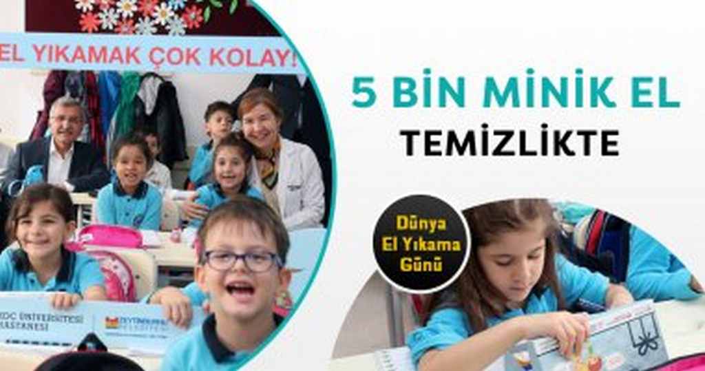5 Bin Minik El Temizlikte