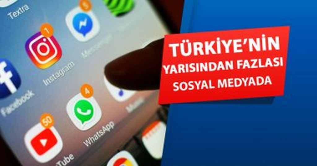 Türkiye'nin Yarısından Fazlası Sosyal Medyada