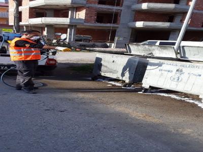 19 Mayıs Belediyesi çevre temizliğini sürdürüyor
