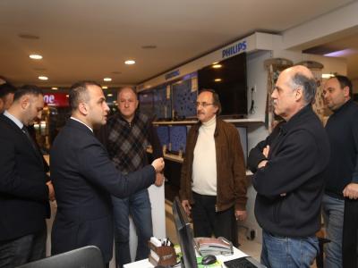 Başkan Kibar esnaflarla istişarede bulundu
