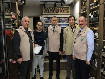 Yılbaşı nedeniyle alkollü içki denetimi yapıldı
