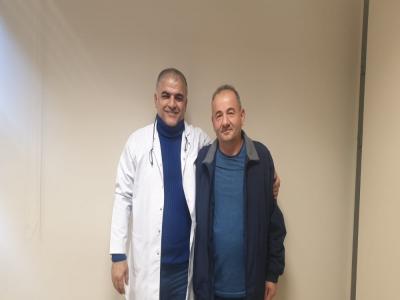 Fıtık ameliyatı için ABD’den geldi