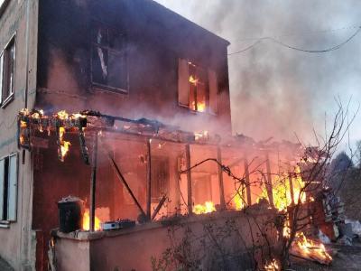 Samsun’da alev alev ev yangını

