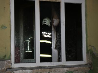 Soba evi yaktı
