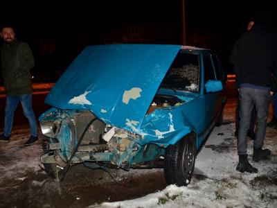 Gizli buzlanma kazaya yol açtı: 1 yaralı
