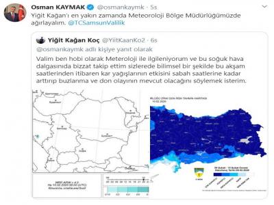 Vali Kaymak’ın öğrencilerle gülümseten kar tatili diyalogları
