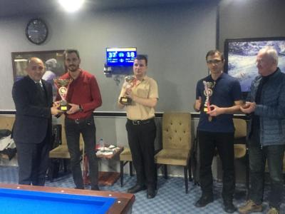 Bilardo İl Birinciliği müsabakaları tamamlandı