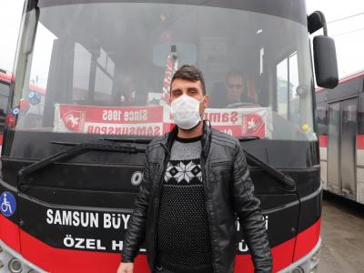 Özel halk otobüslerinde korona virüsü seferberliği
