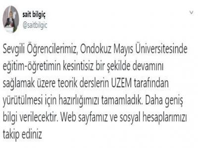 OMÜ uzaktan eğitime hazır
