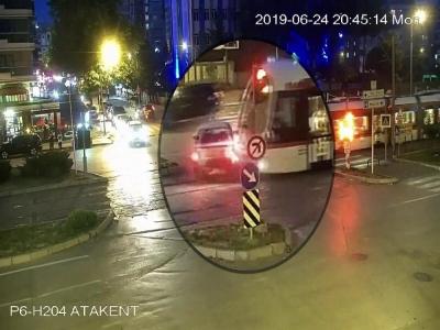 Tramvay kazaları kamerada
