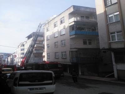 Samsun’da yangın
