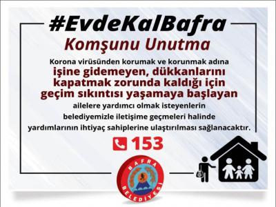 Bafra’da ’Komşunu Unutma’ kampanyası
