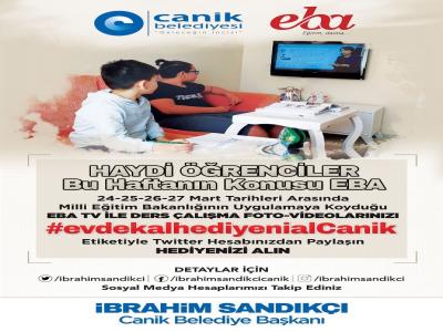 Canik’te 'Evde Kal, Hediyeni Al'
