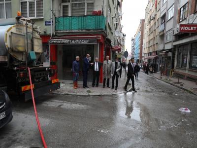 İlkadım’da korona virüsüne karşı banklar söküldü
