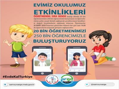 Samsun’da Öğretmenim Sıra Bende Projesi

