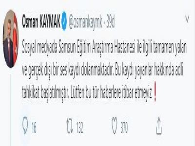 Samsun Valiliği’nden provokasyon ses kaydı uyarısı
