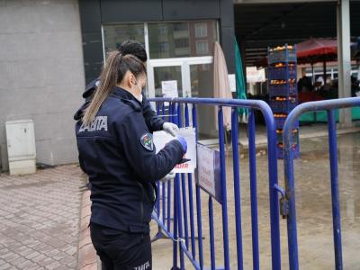 Terme pazarlarında korona önlemleri arttı
