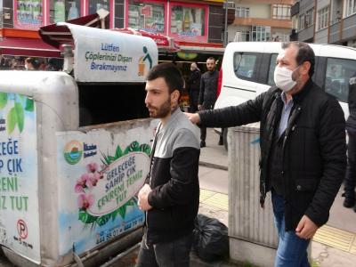 Doğal gaz firması sayacını söktüğü iddiasıyla çatıda intihara kalkıştı
