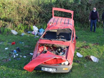 Samsun’da trafik kazası: 2 yaralı
