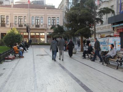 Samsun’da tedirgin eden kalabalık
