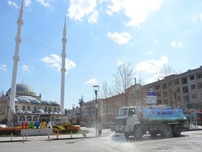 Yasağın ikinci gününde Havza Belediyesi’nden yoğun mesai
