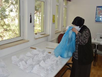 Havza Halk Eğitim Merkezinden maske desteği

