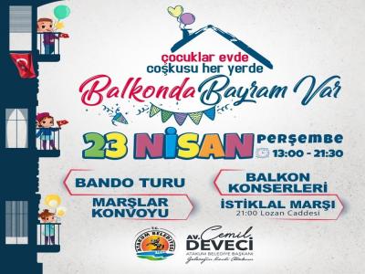 Atakumlular 23 Nisan’ı balkonlarda kutlayacak
