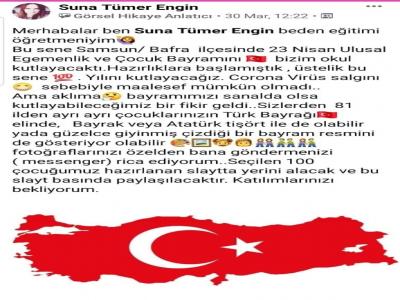 Atatürk Ortaokulu öğrencilerinden 23 Nisan’a özel kutlama videosu