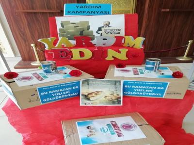 Öğretmen ve velilerden ihtiyaç sahiplerine yardım kolisi
