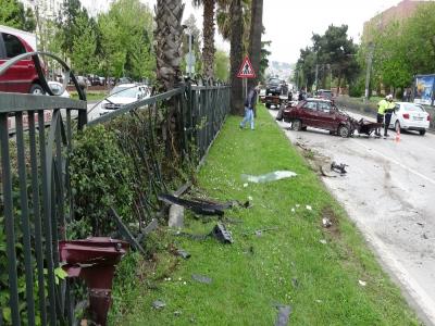 Samsun’da otomobil takla attı: 1 yaralı
