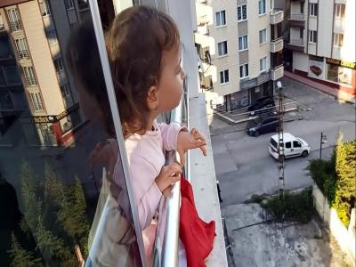 2,5 yaşındaki minikten sokakta dolaşanlara ilginç tepki
