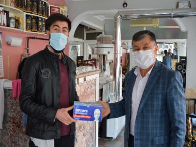 Havza’da yufka ve tatlıcılara maske

