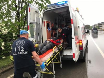 Samsun’da trafik kazası: 2 yaralı
