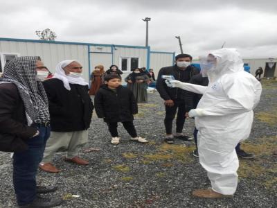 Mevsimlik tarım işçilerine korona tedbirleri anlatıldı
