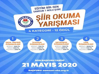 Samsun Eğitim-Bir-Sen’den şiir okuma yarışması
