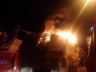 Samsun’da korkutan yangın
