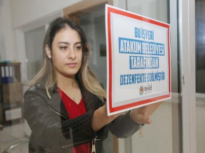Atakum Belediyesi’nden sürücü kurslarında dezenfeksiyon
