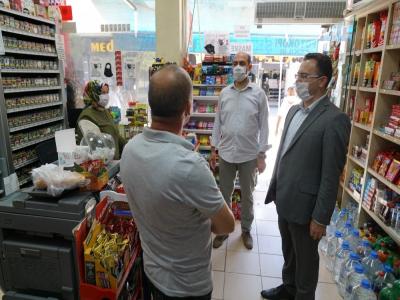 Terme’de korona virüsü denetimi
