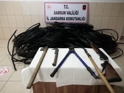 Çarşamba’da kablo hırsızlığı

