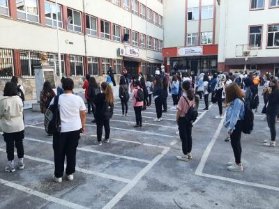 Samsun’da meslek liseleri yüz yüze eğitime başladı
