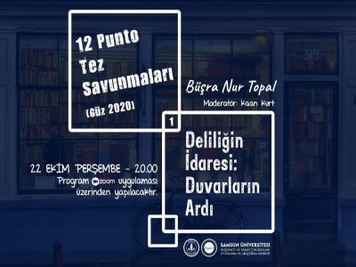 DÜSAM “12 Punto Tez Savunmaları” başlıyor
