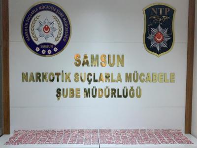 Samsun’da binlerce uyuşturucu hap ele geçti.