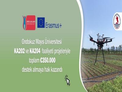 Türkiye Ulusal Ajansı’ndan OMÜ’nün 2 ayrı Erasmus + projesine 350 bin euro destek

