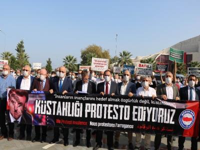 Samsun’dan Fransa ve Macron’a tepki seli
