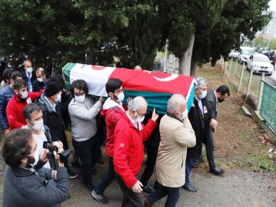 Koronadan ölen Kızılay Samsun Şube Başkanı son yolculuğuna uğurlandı
