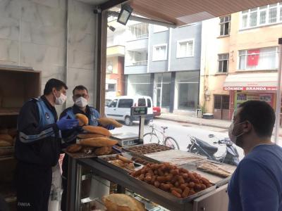 Bafra’da fırınlarda gramaj denetimi

