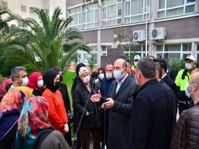 Samsun’da minibüsçü gerginliği

