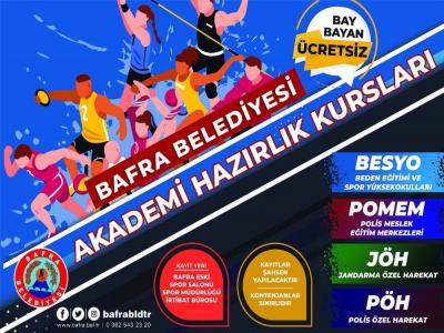 Bafra Belediyesi’nden ücretsiz akademi hazırlık kursları
