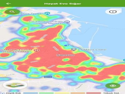 Samsun’da yeşil renk hakim olmaya başladı
