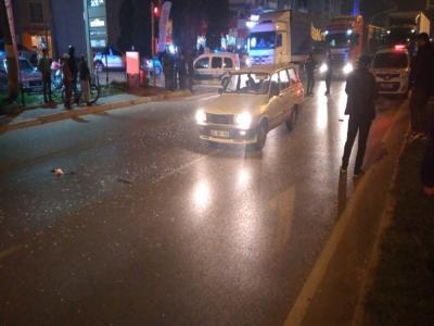 Otomobilin çarptığı bisikletli yaralandı
